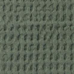 Housse de coussin gaufrée en coton biologique lavé