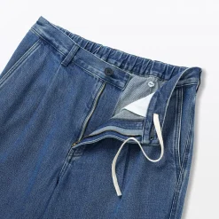 Jean coupe droite en denim mélangé kapok pour homme