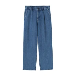 Jean coupe droite en denim mélangé kapok pour homme