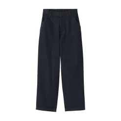 Jean denim coupe large en kapok mélangé pour femme