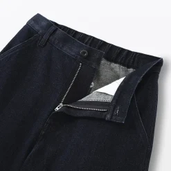 Jean denim coupe large en kapok mélangé pour femme