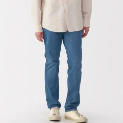 Jean slim en denim extensible pour homme ‐ Indigo