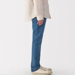 Jean slim en denim extensible pour homme ‐ Indigo
