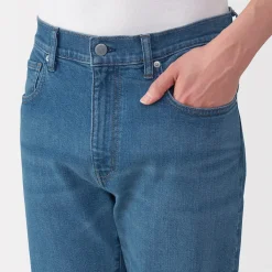 Jean slim en denim extensible pour homme ‐ Indigo