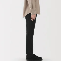 Jean slim en denim extensible pour homme ‐ Noir