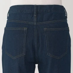 Jeans à Jambe Droite en Mélange de Kapok pour homme