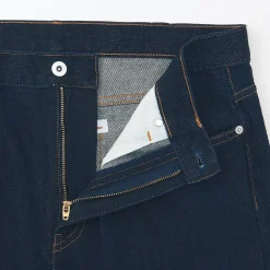 Jeans à Jambe Droite en Mélange de Kapok pour homme