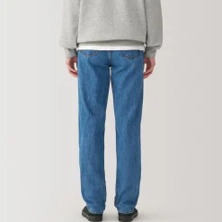 Jeans à Jambe Droite en Mélange de Kapok pour homme