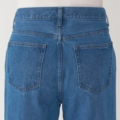Jeans à Jambe Droite en Mélange de Kapok pour homme