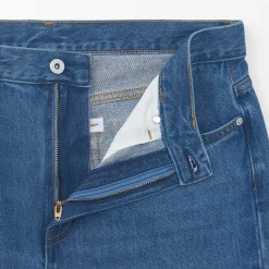 Jeans à Jambe Droite en Mélange de Kapok pour homme
