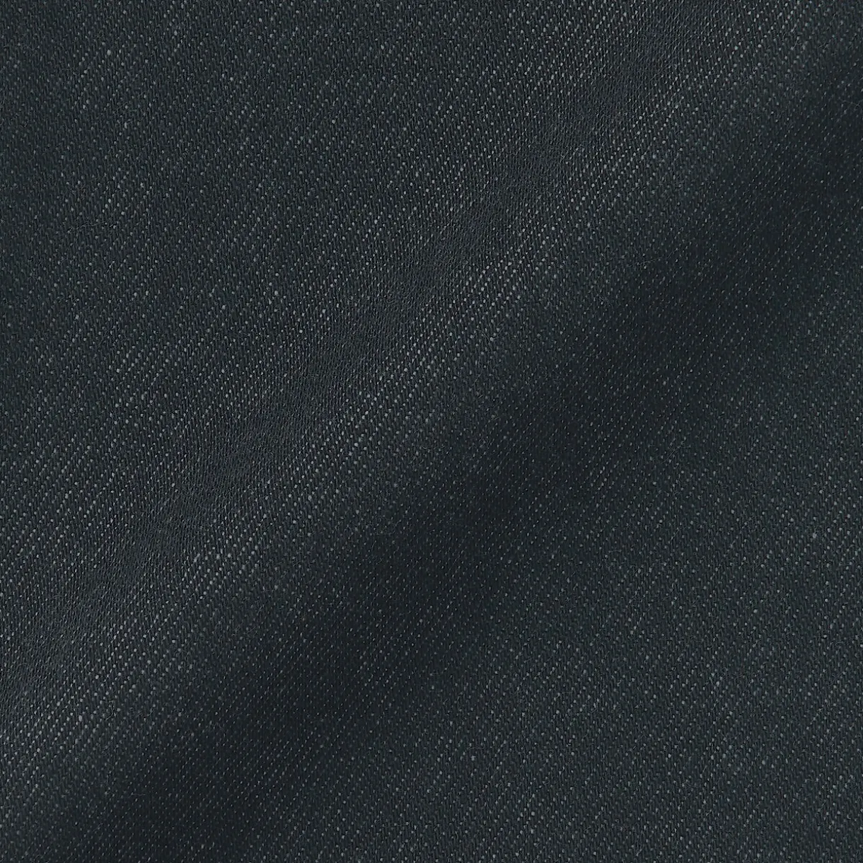 Jeans à Jambe Droite en Mélange de Kapok pour Homme ‐ Noir