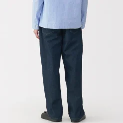 Jeans large en washi et denim pour homme