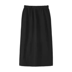 Jupe midi en sweat léger et coton mélangé pour femme