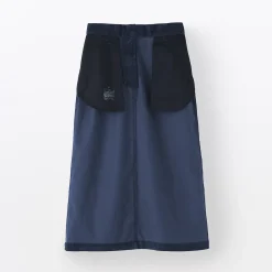 Jupe midi taille haute en velours côtelé extensible pour femme