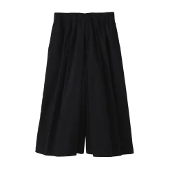 Jupe-culotte légère en sergé de kapok mélangé pour femme