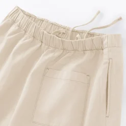 Jupe-culotte légère en sergé de kapok mélangé pour femme