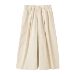 Jupe-culotte légère en sergé de kapok mélangé pour femme