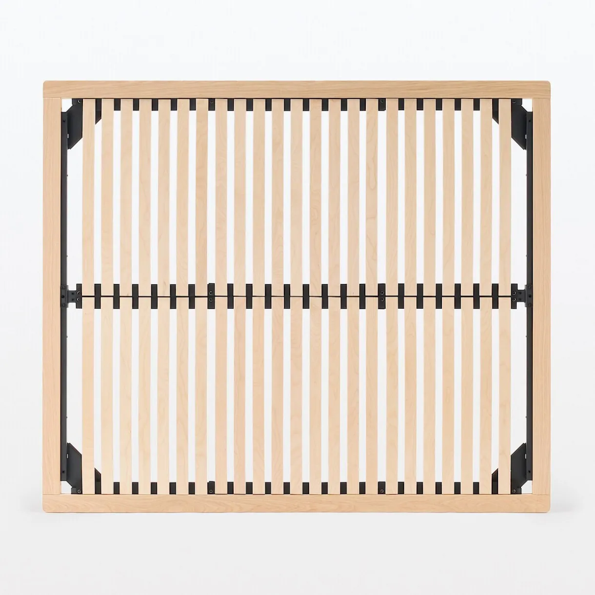 Lit plateforme large double en chêne