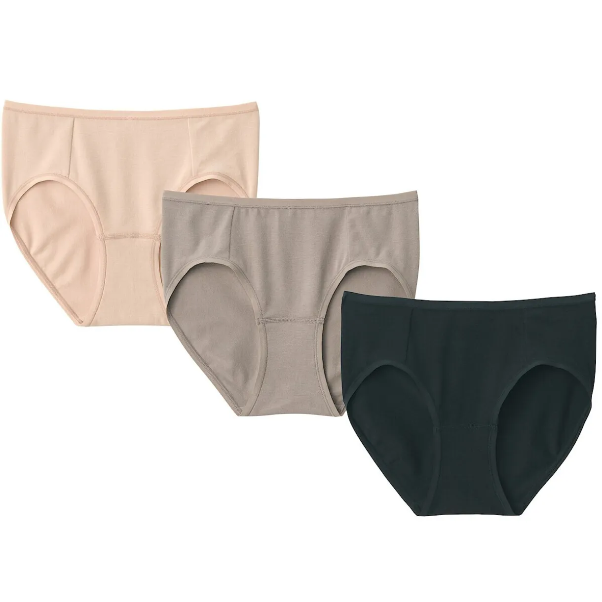 Lot de 3 culottes de bain en fil recyclé pour femme