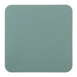 Lot de 4 dessous de verre rectangulaires en cuir recyclé, Eukalyptus