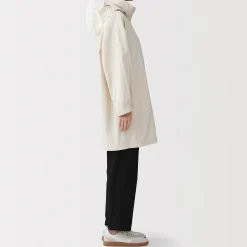 Manteau à capuche amovible déperlant pour femme