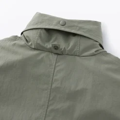 Manteau à capuche amovible déperlant pour femme