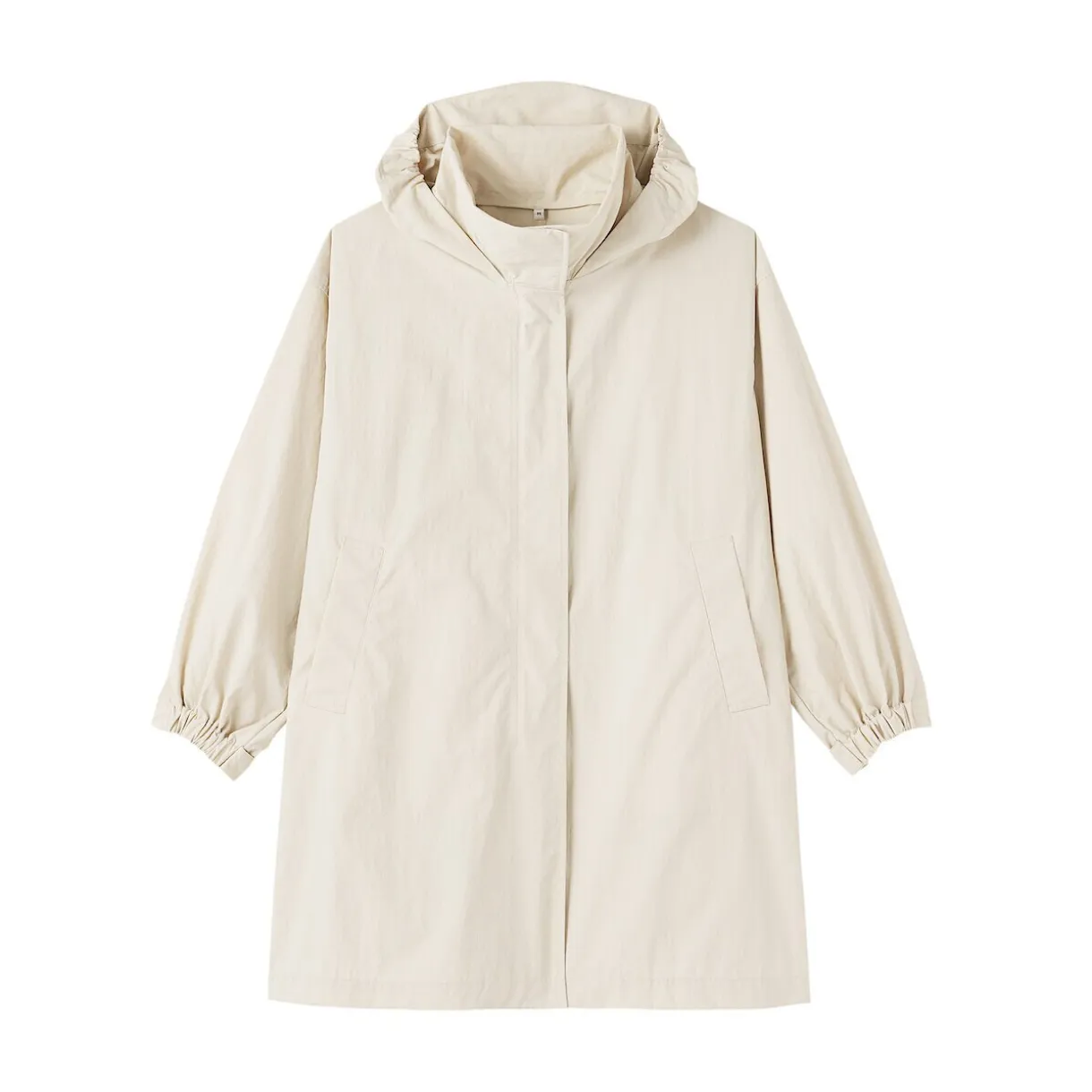 Manteau à capuche amovible déperlant pour femme