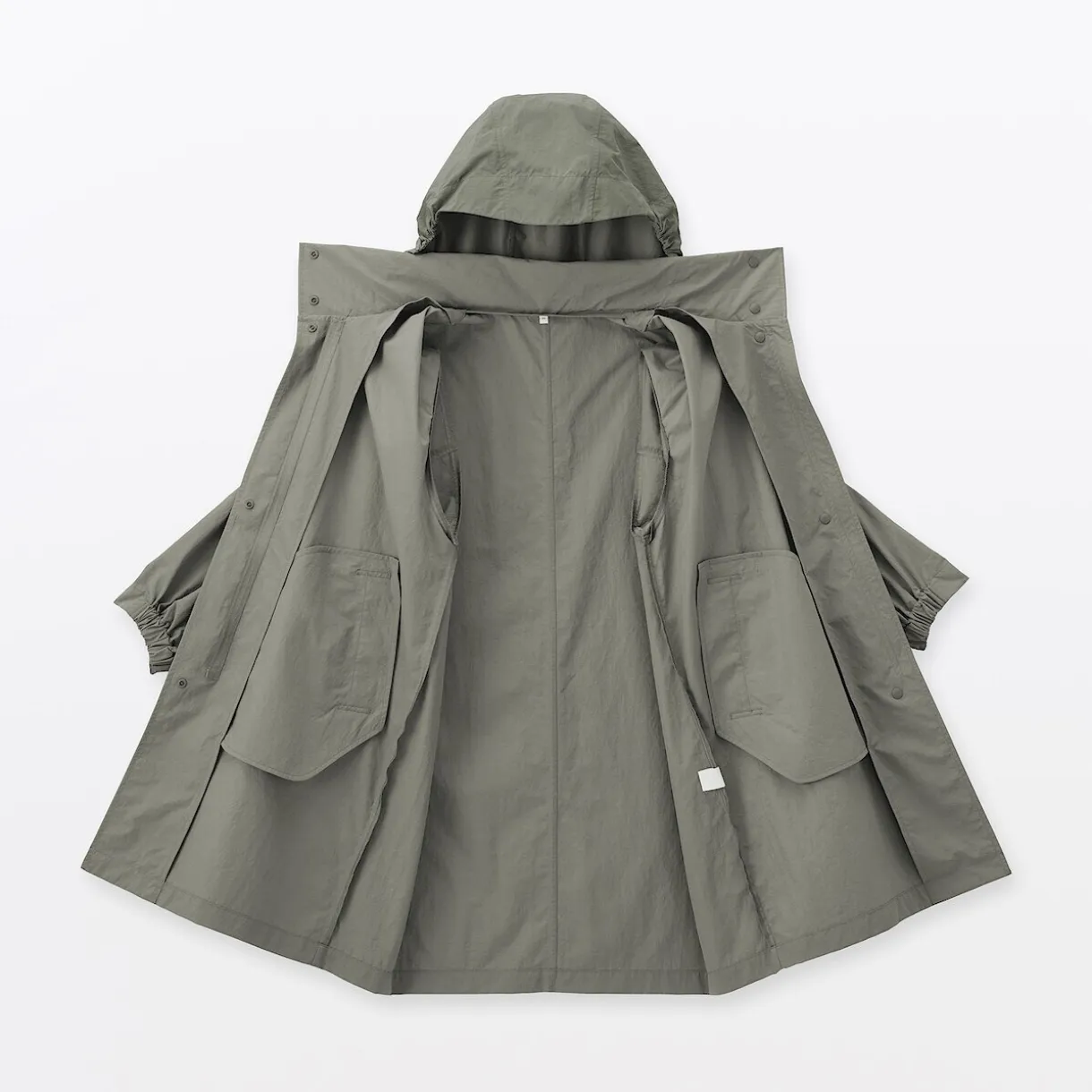 Manteau à capuche amovible déperlant pour femme
