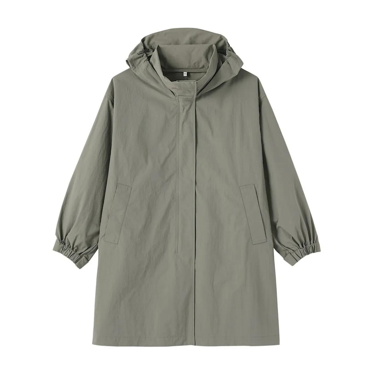 Manteau à capuche amovible déperlant pour femme