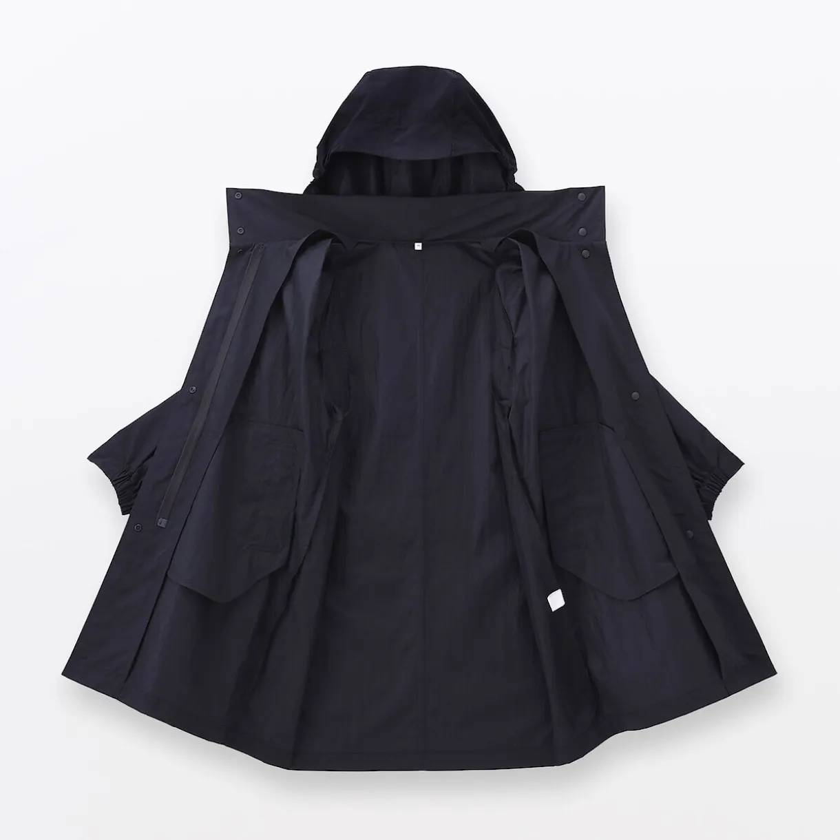 Manteau à capuche amovible déperlant pour femme