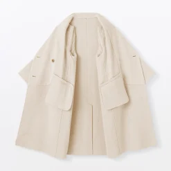 Manteau croisé en cachemire recyclé pour femme