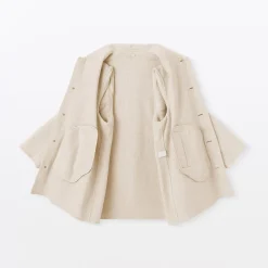 Manteau droit en cachemire recyclé pour homme