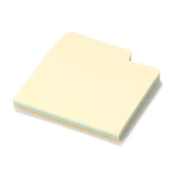 Notes adhésives à onglets indexés unis ‐ 3 couleurs