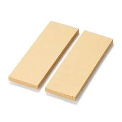 Notes autocollantes entièrement adhésives en papier kraft - Unies, lot de 2