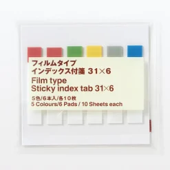 Notes autocollantes indexées transparentes - 6 mm, lot de 2