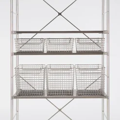 Panier en fil d'acier inoxydable L37X P26X H24cm