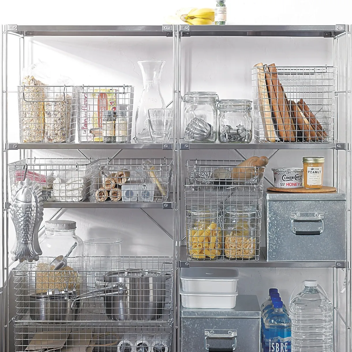 Panier en fil d'acier inoxydable L37X P26 XH8 cm