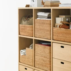 Panier en rotin L26x P36X H24cm