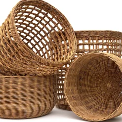 Panier tissé en rotin ‐ rond, L