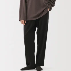 Pantalon à cordon en coton lisse unisexe