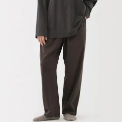 Pantalon à cordon en coton lisse unisexe