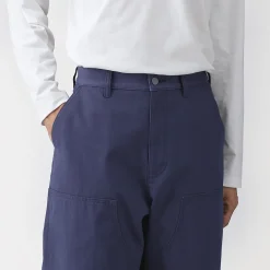 Pantalon aux genoux renforcés en toile de coton pour homme