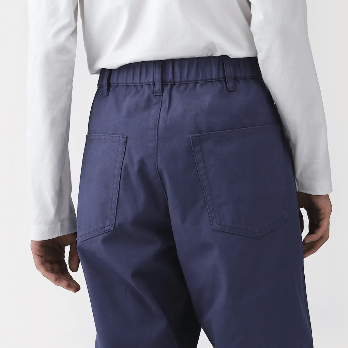 Pantalon aux genoux renforcés en toile de coton pour homme