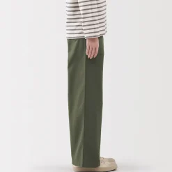 Pantalon avec motif de chevrons en coton pour femme