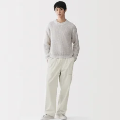 Pantalon cargo à coupe Easy Fit en toile de coton léger pour homme