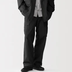 Pantalon cargo à coupe Easy Fit en toile de coton léger pour homme