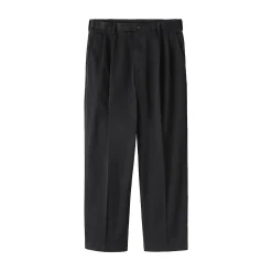 Pantalon Chino à pinces en coton stretch coupe wide homme