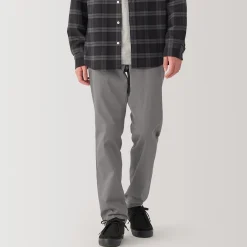 Pantalon Chino long en coton stretch coupe slim pour homme