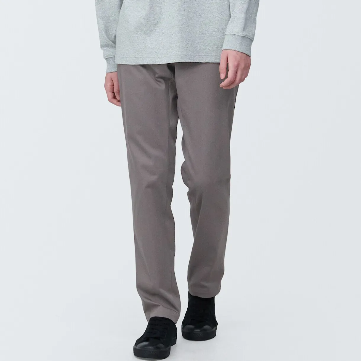 Pantalon Chino long en coton stretch coupe slim pour homme