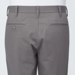 Pantalon Chino long en coton stretch coupe slim pour homme